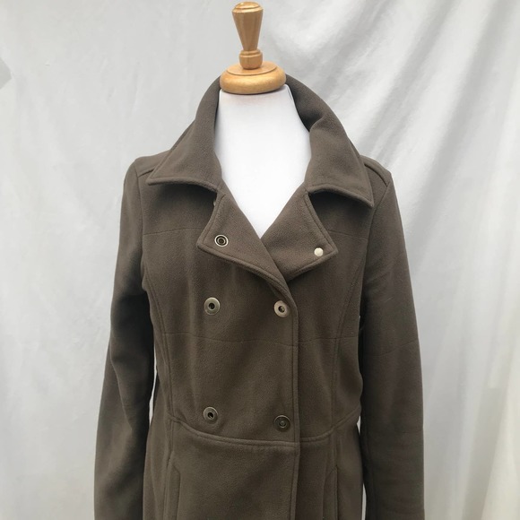 SzM ATHLETA Tan Switchback Fleece Jacket - Picture 3 of 14